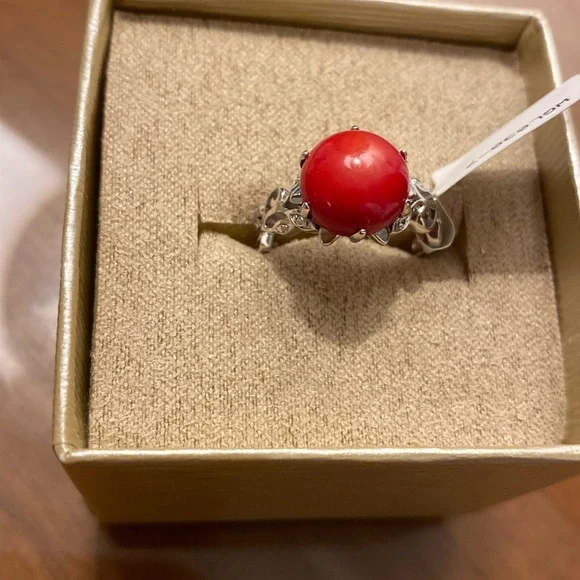 JTV Jewelry Jtv Red Coral Ring Size Poshmark